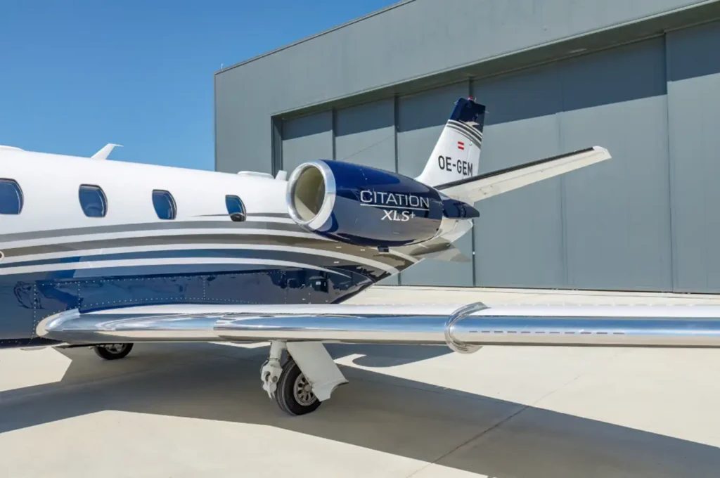 Pyxis_Cessna_Citation_XLS+_OE-GEM_exterior_left_rear_engine